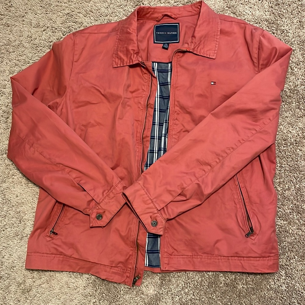 NWOT Tommy Hilfiger red jacket XXL